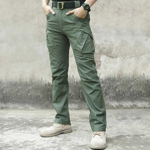 Men's Waterproof Cargo Pants Elastic Multiple Pocket Military Male Trousers Outdoor Joggers Pant Joggers Pant - Xprespick
