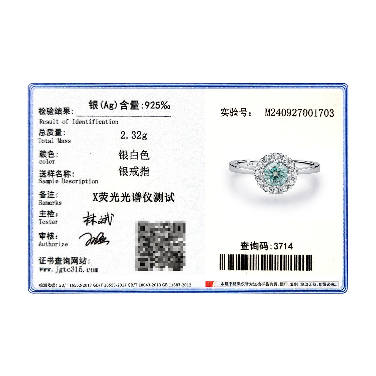 MODIAN D Color Green Teal Moissanite Halo Ring 925 Sterling Silver Trendy Elegant Finger Rings For Women Wedding Fine Jewelry - Xprespick
