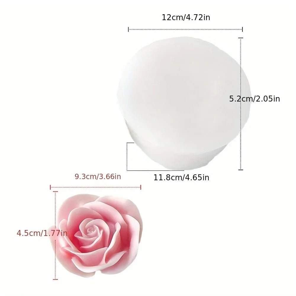 Multi Style Rose Silicone Molds for Scented Candle Flower Gypsum Resin Moulds Wedding Cake Decor Valentine’s Day Chocolate Gifts - Xprespick