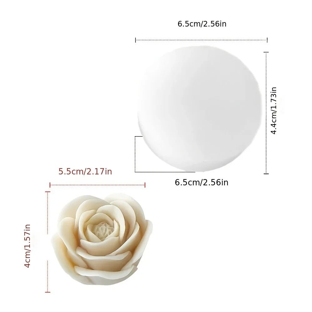 Multi Style Rose Silicone Molds for Scented Candle Flower Gypsum Resin Moulds Wedding Cake Decor Valentine’s Day Chocolate Gifts - Xprespick