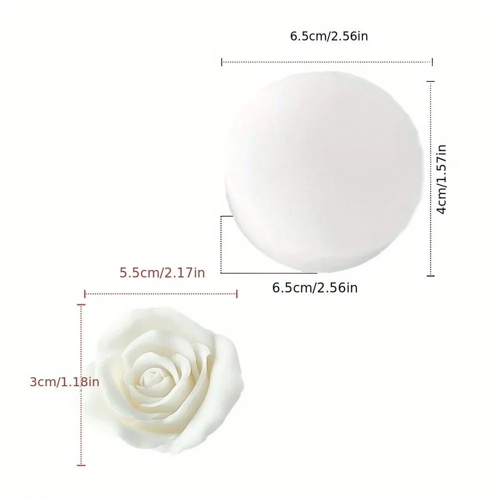 Multi Style Rose Silicone Molds for Scented Candle Flower Gypsum Resin Moulds Wedding Cake Decor Valentine’s Day Chocolate Gifts - Xprespick