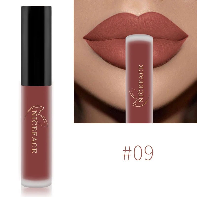 NICEFACE Matte Liquid Lipstick Waterproof Long Lasting Lip Gloss Tint Beauty product - Xprespick