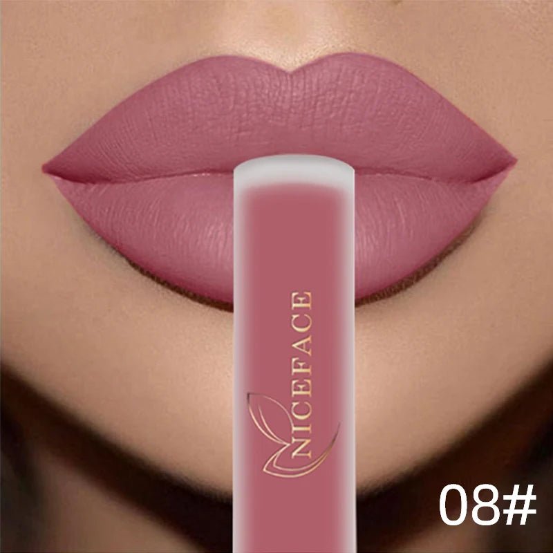 NICEFACE Matte Liquid Lipstick Waterproof Long Lasting Lip Gloss Tint Beauty product - Xprespick
