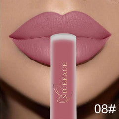 NICEFACE Matte Liquid Lipstick Waterproof Long Lasting Lip Gloss Tint Beauty product - Xprespick