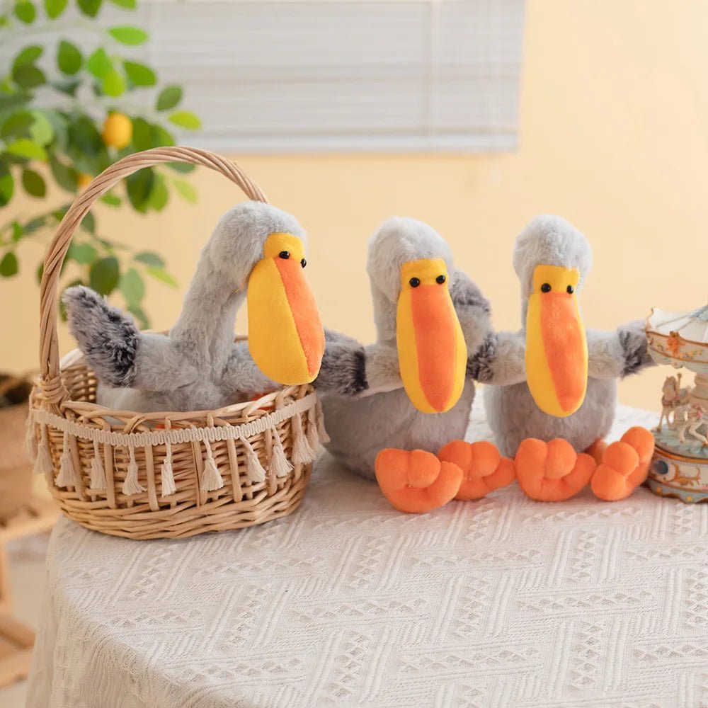 Simulation Atlantic Puffin Plush Keychain Toy Stuffed Nature Fishing Pelican Soft Dolls Lifelike Adorable Wild Animal Bird Toys - Xprespick