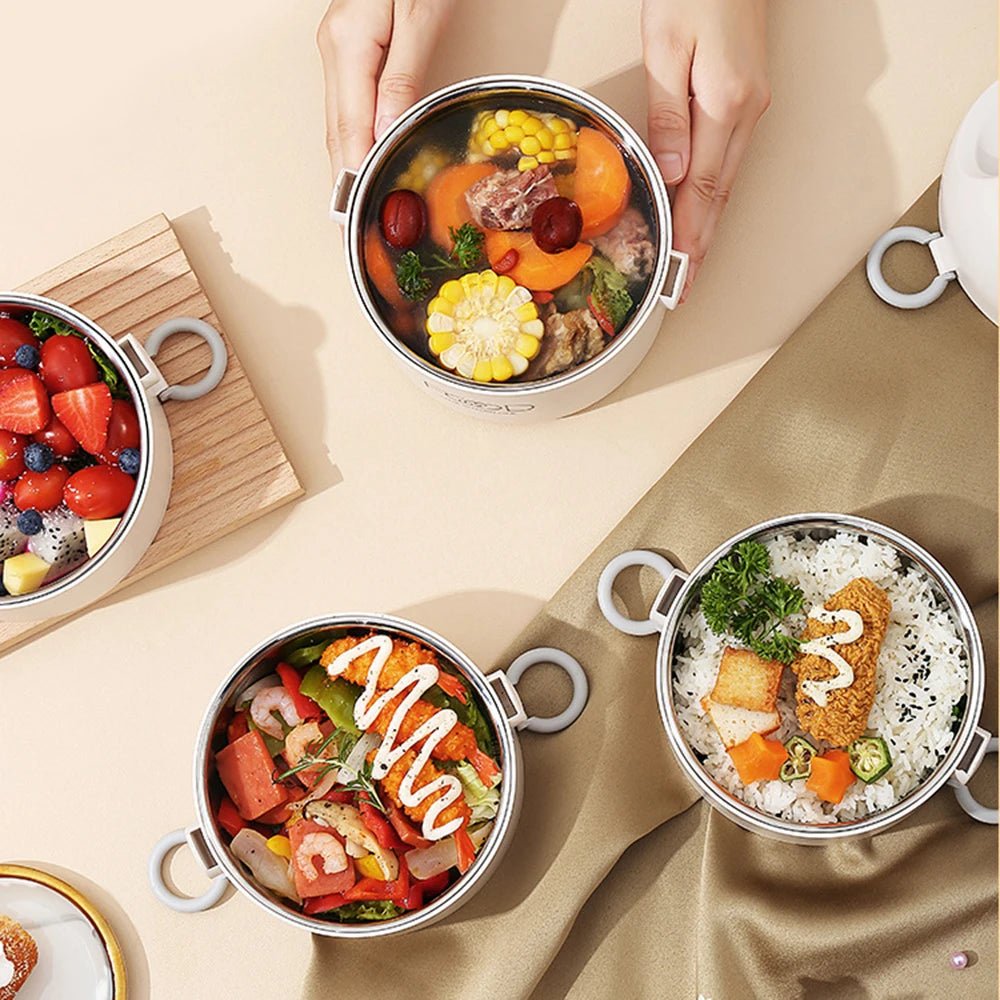 Stainless Steel Vacuum Thermal Lunch Box Insulated Lunch Bag Food Warmer Soup Cup Thermos Containers Lunch Box for Kids Tupper - Xprespick