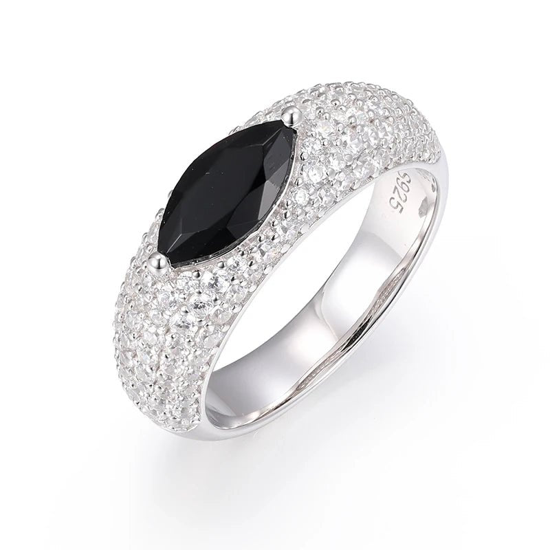 Unisex VVS1 Moissanite 925 Silver Hip Hop Jewelry Classic Men For Woman Rings Rock Hip Hop Jewelry Gift - Xprespick