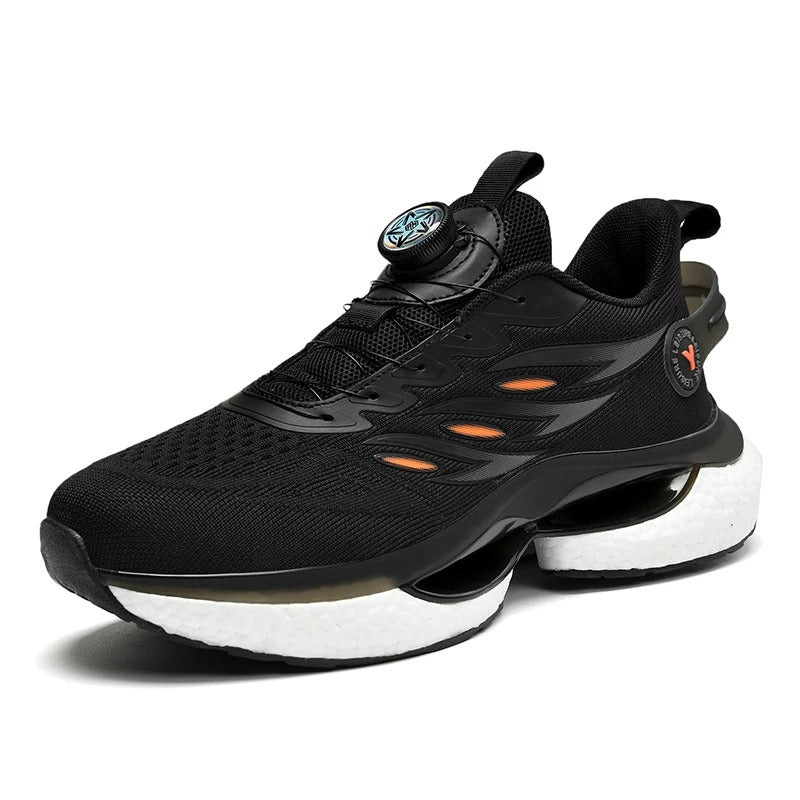 Men's New Fashion Rotating Button Sneakers Running Shoes Women's Thick Sole Slow Running Shoes