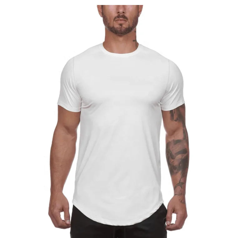 Shling Gym Long Line T Shirts Shling Men's Tshirt mens cloth mens t shirt