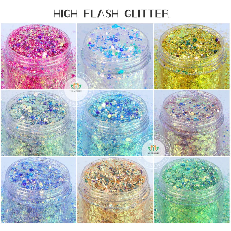 Shling Nail Chunky Glitter Shling Color Shifting Glitter Eye and nail art Glitter face glitter Nail Glitter