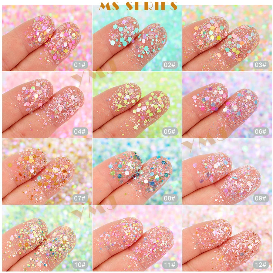 Shling Nail Chunky Glitter Shling Color Shifting Glitter Eye and nail art Glitter face glitter Nail Glitter