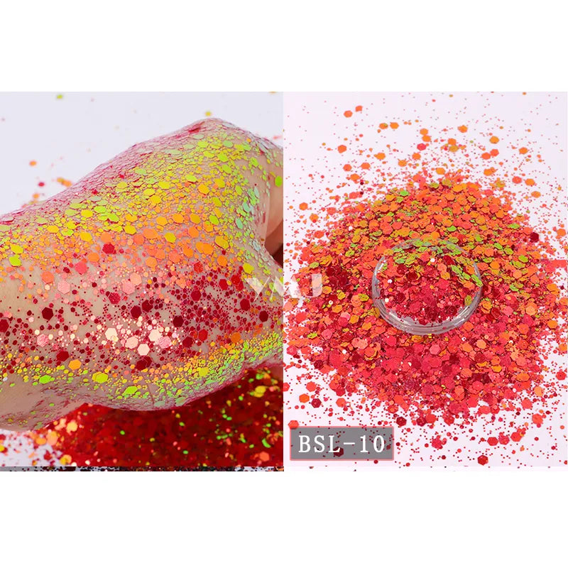 Shling Nail Chunky Glitter Shling Color Shifting Glitter Eye and nail art Glitter face glitter Nail Glitter