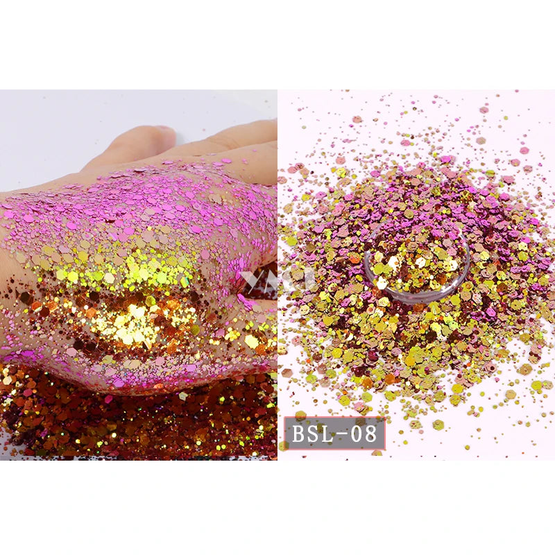 Shling Nail Chunky Glitter Shling Color Shifting Glitter Eye and nail art Glitter face glitter Nail Glitter