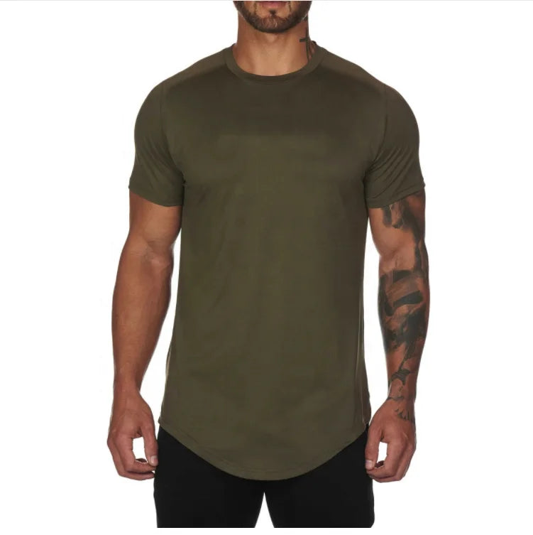 Shling Gym Long Line T Shirts Shling Men's Tshirt mens cloth mens t shirt
