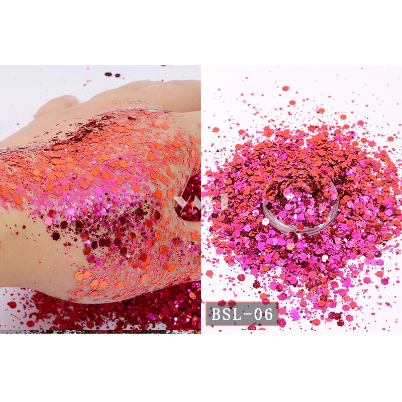 Shling Nail Chunky Glitter Shling Color Shifting Glitter Eye and nail art Glitter face glitter Nail Glitter