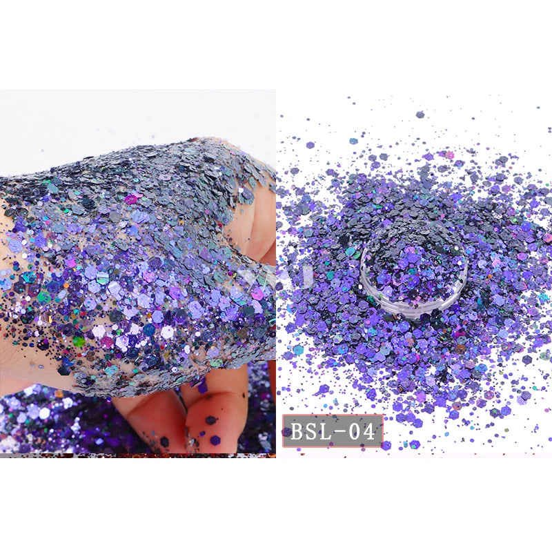 Shling Nail Chunky Glitter Shling Color Shifting Glitter Eye and nail art Glitter face glitter Nail Glitter