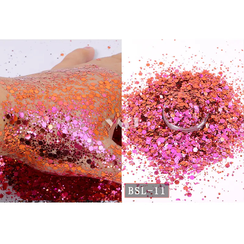 Shling Nail Chunky Glitter Shling Color Shifting Glitter Eye and nail art Glitter face glitter Nail Glitter