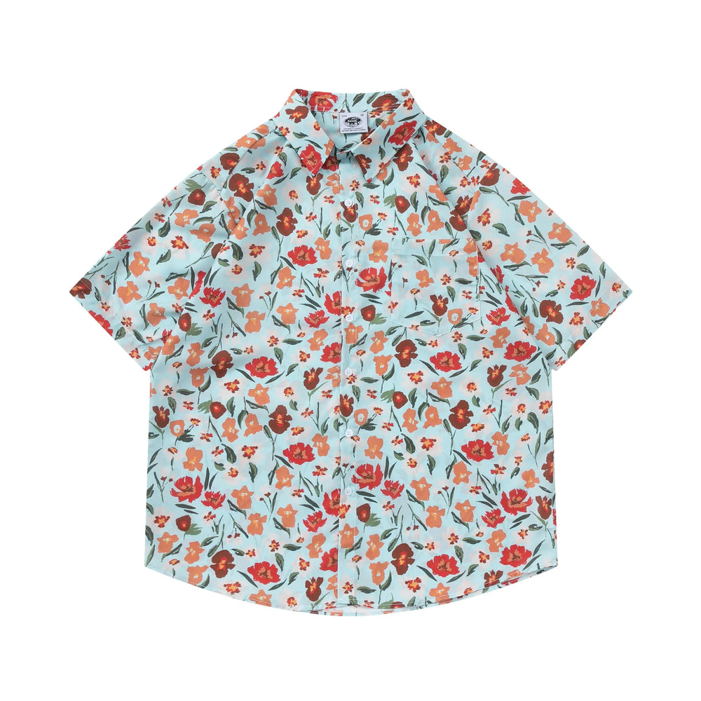 Shling Hawaiian Flower  Shirt Shling Men's Tshirt