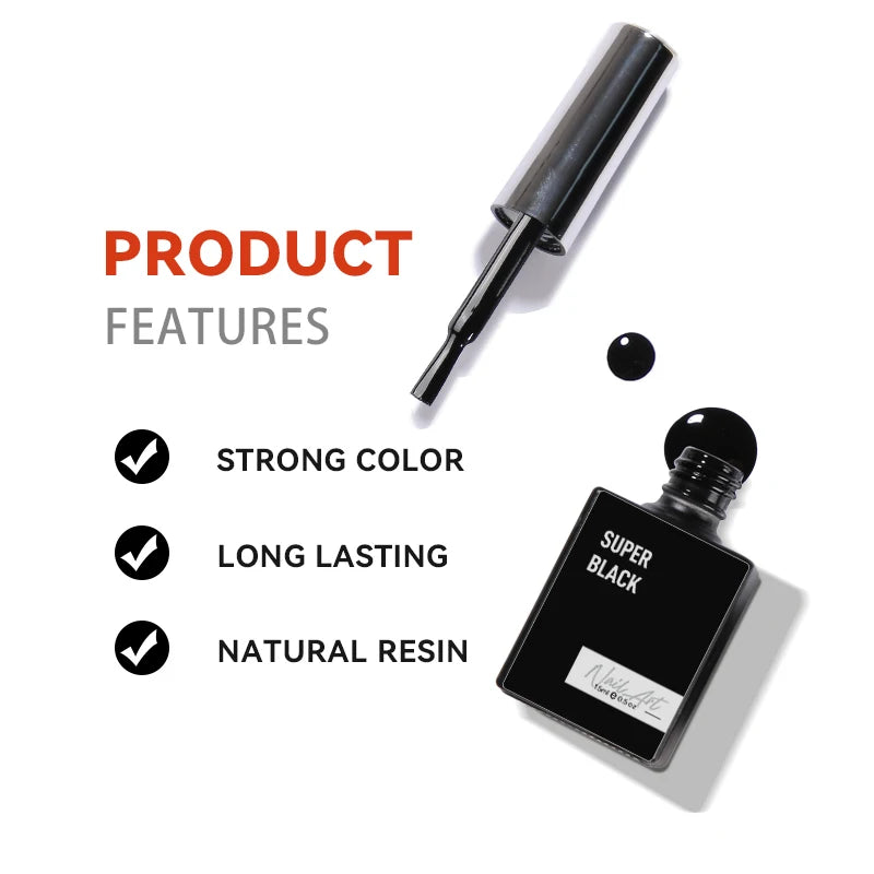 Shling Black white gel Nail polish Shling Black Nail polish gel nail polish white gel Nail polish