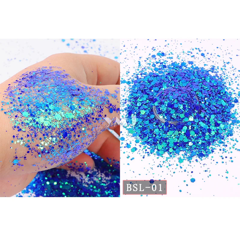 Shling Nail Chunky Glitter Shling Color Shifting Glitter Eye and nail art Glitter face glitter Nail Glitter